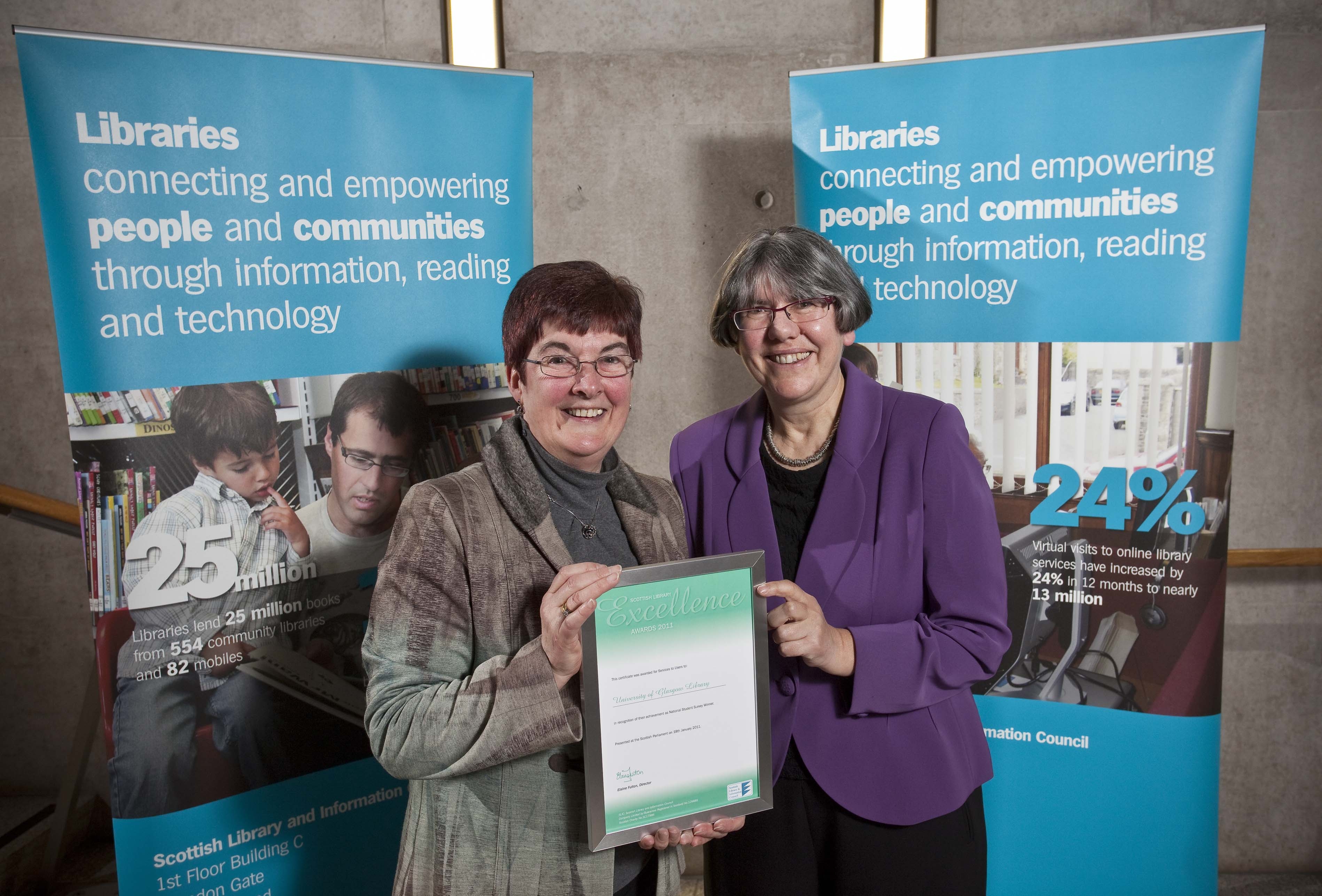 University of Glasgow Library receives Scottish Library Excellence Award