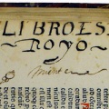 18世纪的Micer Royo的所有权题字