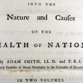 Titlepage to the first edition of Adam Smith's Wealth of Nations (Sp Coll RQ 3114-5)