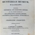 标题页从一般的描述亨特博物馆，格拉斯哥:包括历史和科学注意的各种对象的艺术，文学，自然历史[等。1813年(Sp Coll hunter Add. 13)