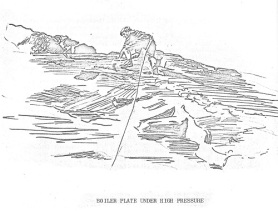 'Boiler Plate under high pressure' illustrated in GUMC journal 1971, UCG190-1-3