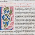 Rubrication and epigraphic initial