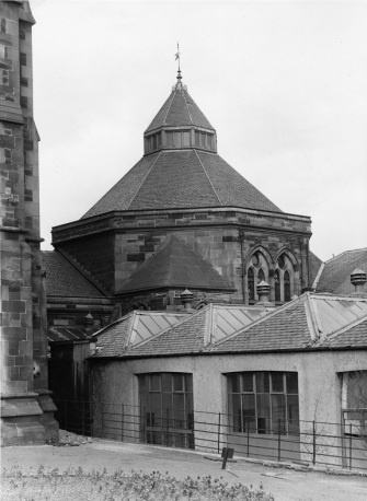 旧化学楼(修道院厨房)1954年。