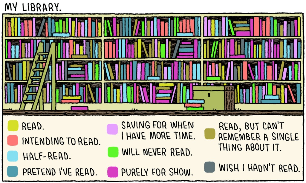 My Library, by Tom Gauld. Used with kind permission of Tom Gauld