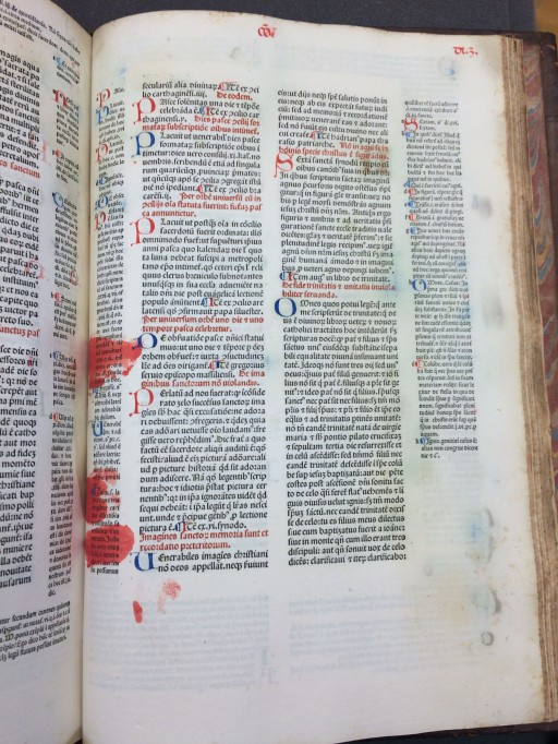 Rubrication在Gratianus出现问题：1474年出版的“DrameTum”。（SP Coll Hunterian BW.1.12）
