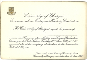 纪念日和荣誉毕业邀请1922（ACC130 / 2/10）