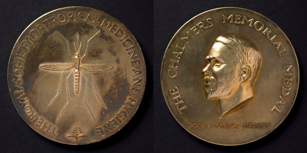 皇家热带医学和亨多（Alexander Haddow）的皇家热带医学和亨多（Glahm 37637）的查尔默斯纪念奖章