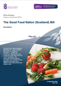 Image of the cover of the publication titled The Good Food Nation (Scotland) Bill
